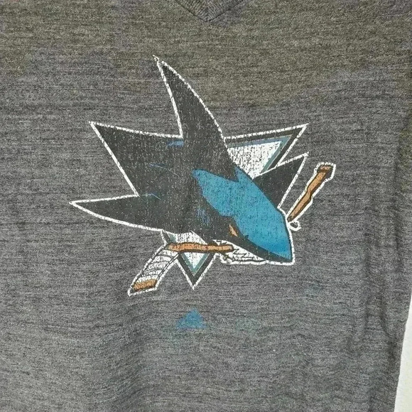 Womens Adidas San Jose Sharks T Shirt Sz M - Picture 4 of 7